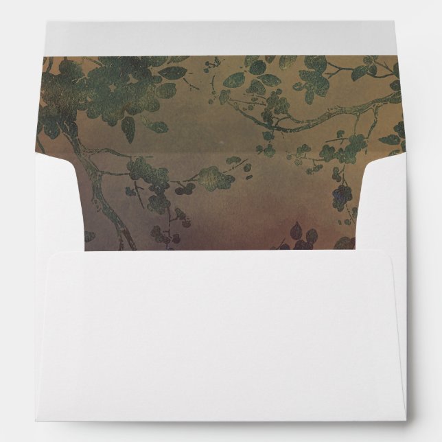 Tree Branches Rustic Shabby Vintage Envelopes (Back (Bottom))