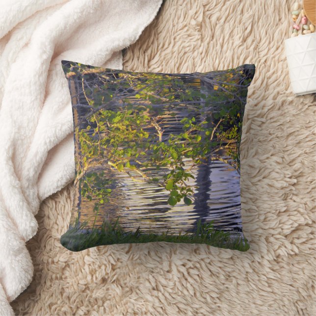 Tree Branches, Sunlight, Reflection Cushion (Blanket)
