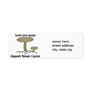 Tree Breast Cancer Address Label Return Address Label