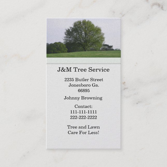 Tree Business Card (Front)