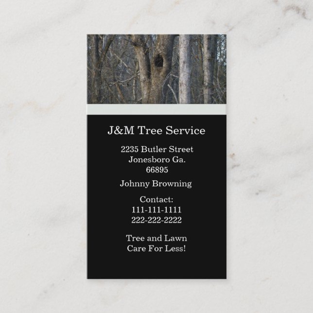 Tree Business Card (Front)