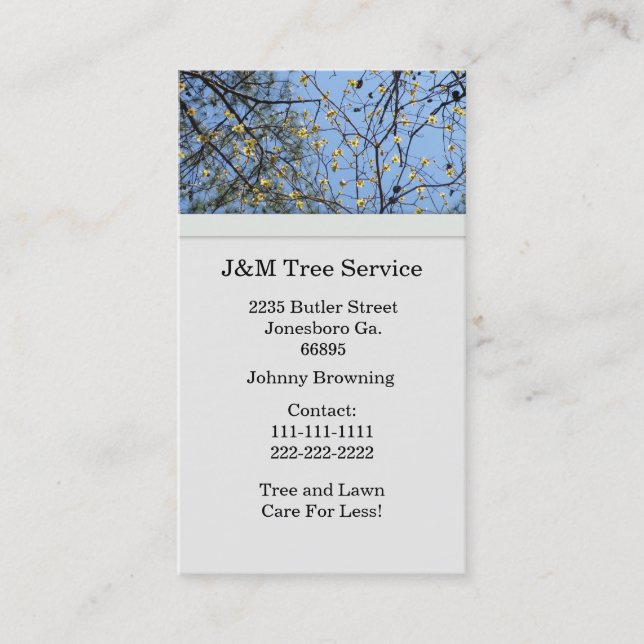 Tree Business Card (Front)