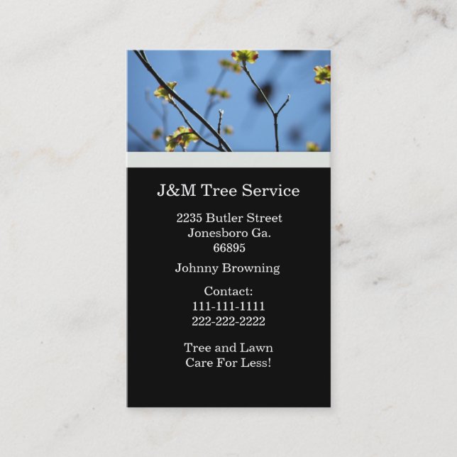 Tree Business Card (Front)