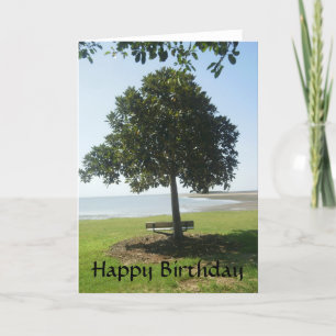 Tree by the Sea Birthday Card