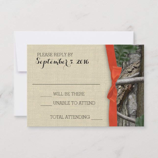 Tree Camouflage and Orange Bow Response (Front)