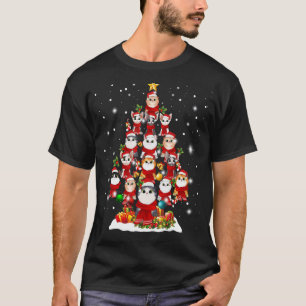 Tree Cat Santa Merry Catmas Xmas Christmas T-Shirt