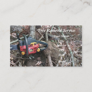 Tree Clearing Service by Professional Arborist Business Card