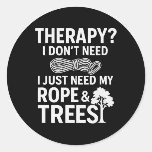 Tree Climber Therapy Loading Classic Round Sticker
