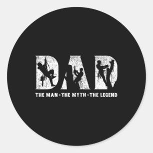 Tree Climbing Dad The Man The Myth The Legend Fath Classic Round Sticker