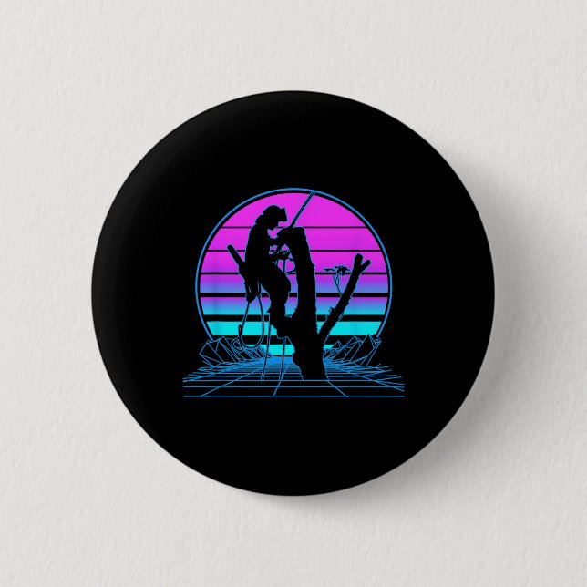 Tree Climbing Pastel Goth Vaporwave  6 Cm Round Badge (Front)
