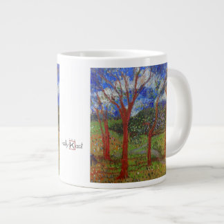 Tree colourful large coffee mug