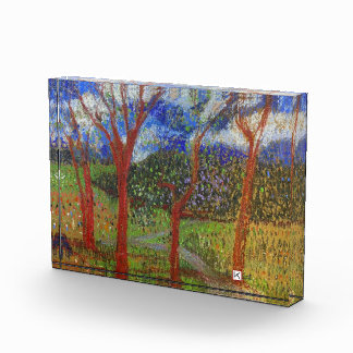 Tree colourful photo block