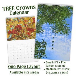 Tree Crowns Photo - long  Calendar