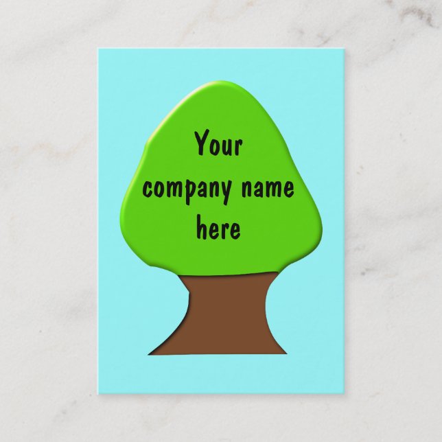 Tree Customisable Business Card (Front)