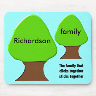 Tree Customisable Family Tree Mousepad