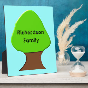 Tree Customisable Genealogy Plaque