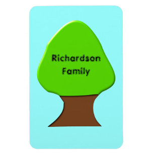 Tree Customisable Genealogy Premium Magnet