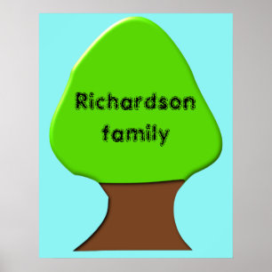 Tree Customizable family tree poster