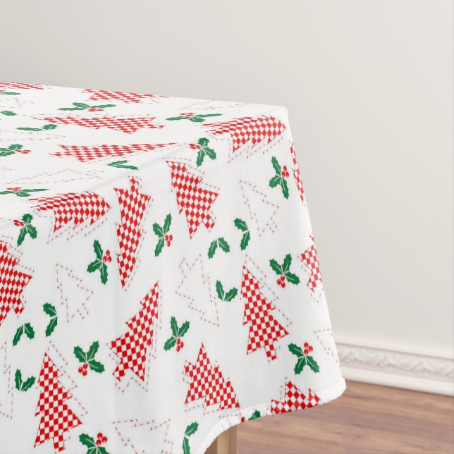 Tree Cut-Out Christmas Tablecloth (In Situ)