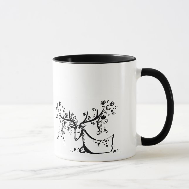 Tree Deer Mug (Right)