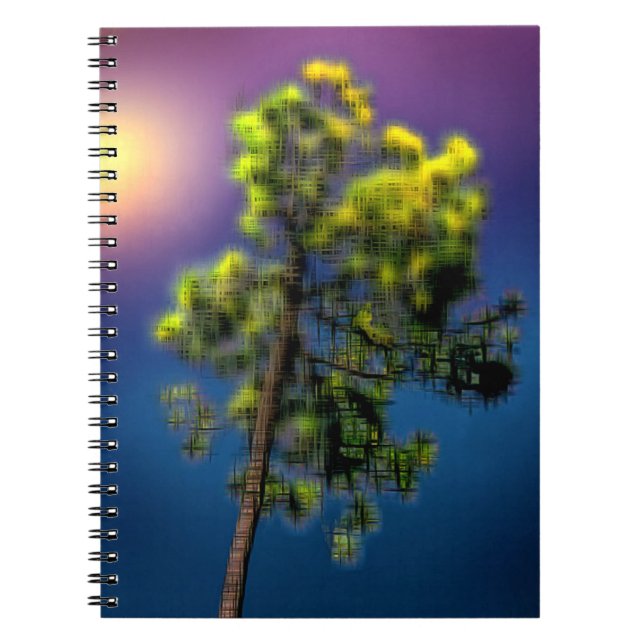 Tree digital effect of style "impression"  notebook (Front)
