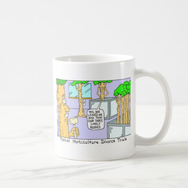 Tree Divorce: Funny Gifts Tees & Collectibles Coffee Mug (Right)