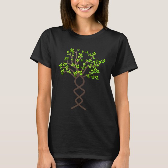 Tree DNA Ecology Environmental Protection Climate  T-Shirt (Front)