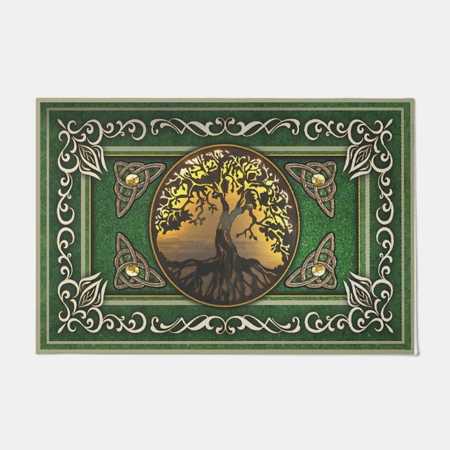 Tree Doormat, Welcome Mat, Personalised Door Mat (Front)