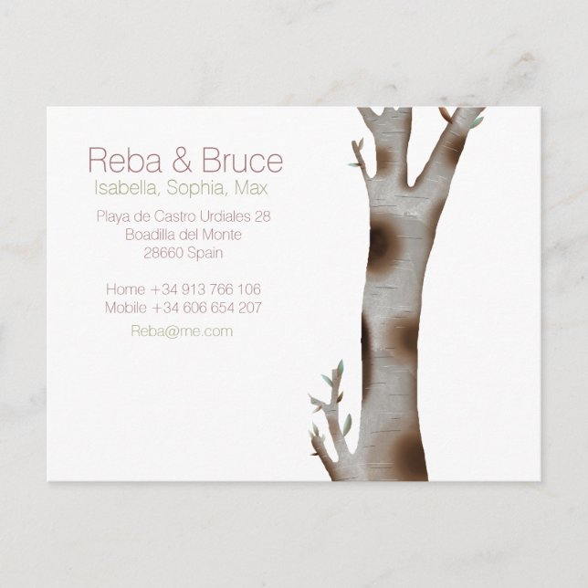 Tree Elegance Postcard (Front)