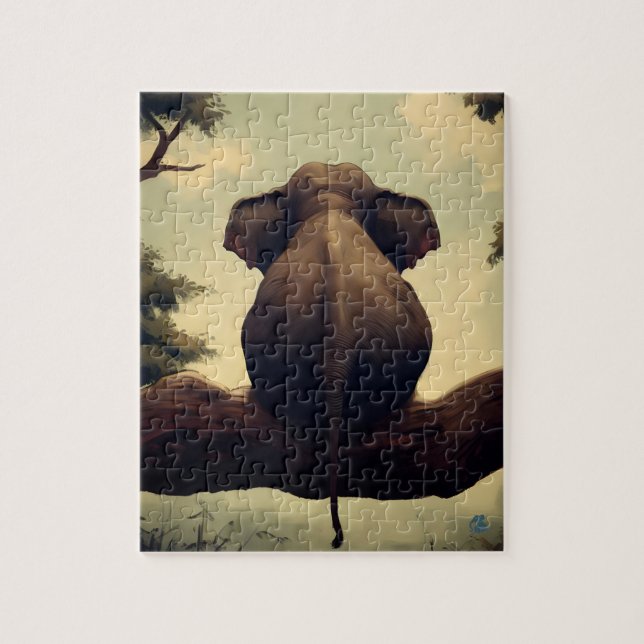 Tree Elephant - Puzzle (Vertical)