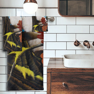 Tree Ent Cat Autumn Fantasy Bath Towel Set