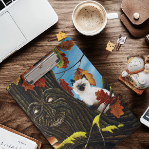 Tree Ent Cat Autumn Fantasy Clipboard