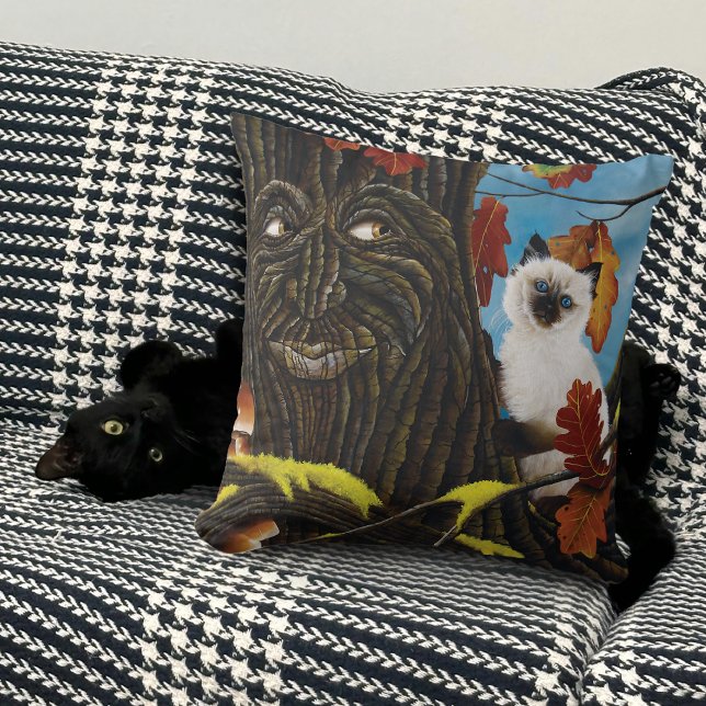 Tree Ent Cat Autumn Fantasy Cushion (Creator Uploaded)