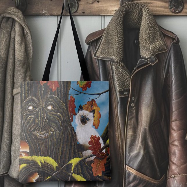 Tree Ent Cat Autumn Fantasy Tote Bag (Creator Uploaded)