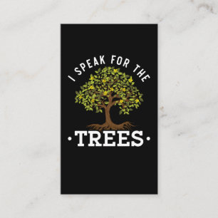 Tree Environment Awareness Forest Nature Lover Business Card