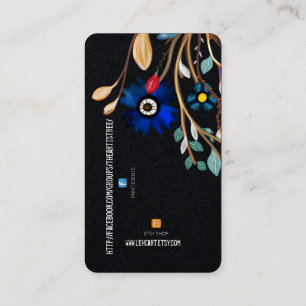 TREE FACEBOOK AND ETSY HANDMADE LOGO BUSINESS CARD