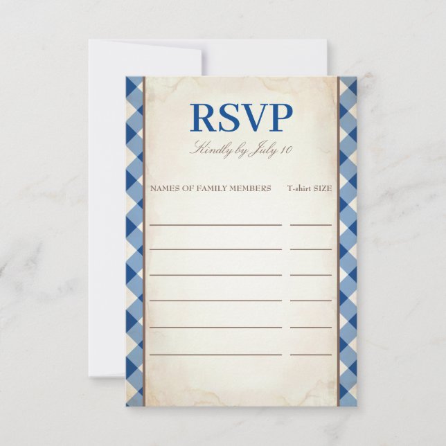 Tree Family Reunion RSVP Invitation (Front)
