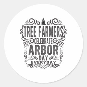 Tree Farmer Arbor Day Gift_1 Classic Round Sticker