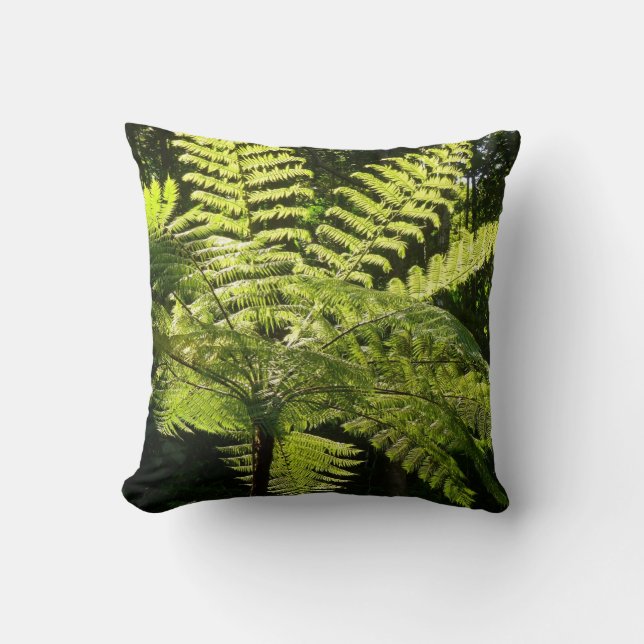 Tree Fern in the Rainforest Cushion (Front)