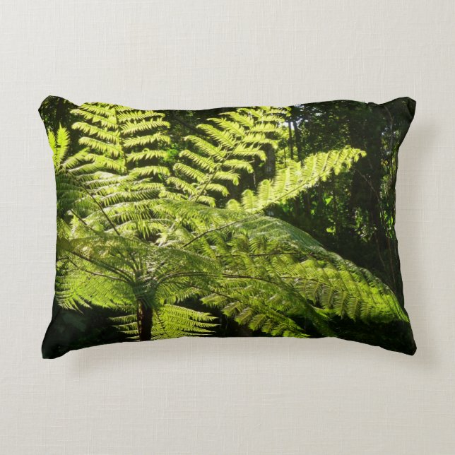 Tree Fern in the Rainforest Decorative Cushion (Front)
