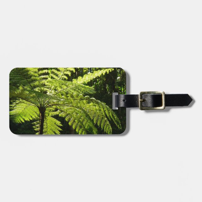 Tree Fern in the Rainforest Luggage Tag (Front Horizontal)