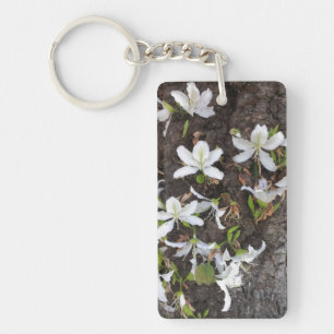Tree flowers key ring