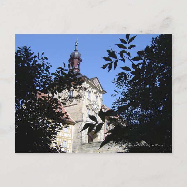 Tree Framed Building Postcard (Front)