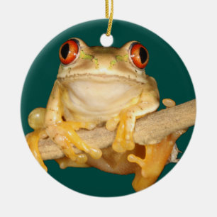 Tree Frog Ceramic Ornament