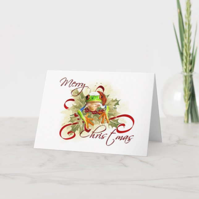 Tree Frog Christmas Cards (Front)