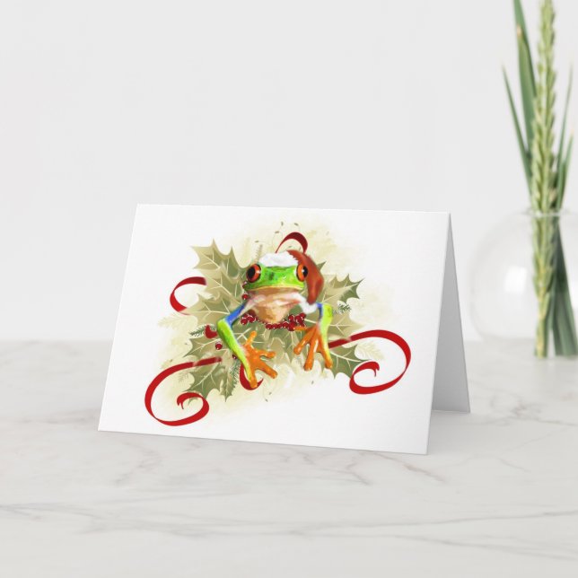 Tree Frog Christmas Cards (Front)