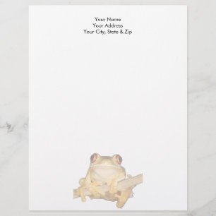 Tree Frog Custom Letterhead