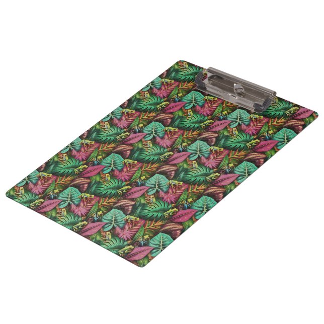 Tree Frog Dreams Seamless Surface Pattern Clipboard (Angled)