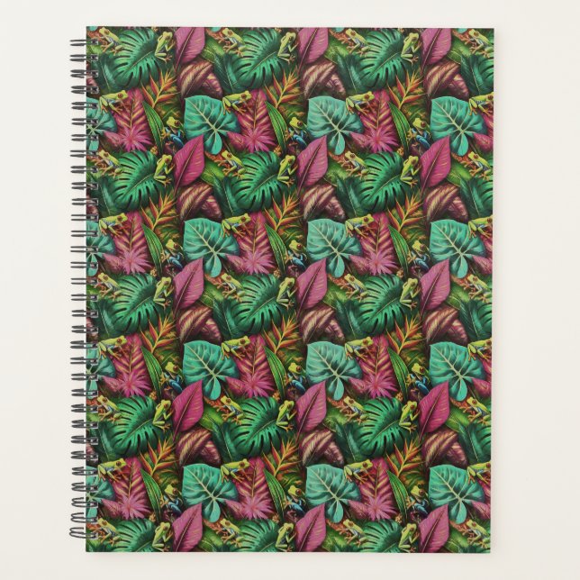 Tree Frog Dreams Seamless Surface Pattern Planner (Front)
