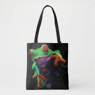 Tree Frog Fractal Tote Bag